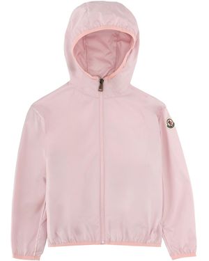 Moncler Giacchetto Leggero Con Cappuccio - Pink