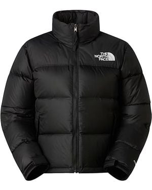 The North Face Retro Nuptse Cropped Puffer Duvet - Black