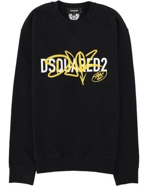 DSquared² Felpa "Graffiti" Cool Fit - Black