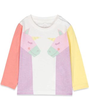 Stella McCartney T-Shirt Ml Unicorns - Pink
