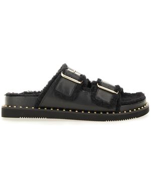 Ash Utah Bis" Sandal - Black