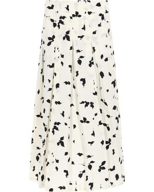 Alysi Printed Skirt - White
