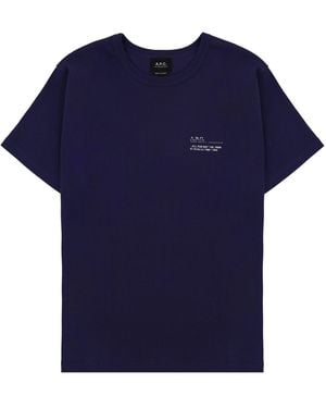 A.P.C. Logo T-Shirt - Blue