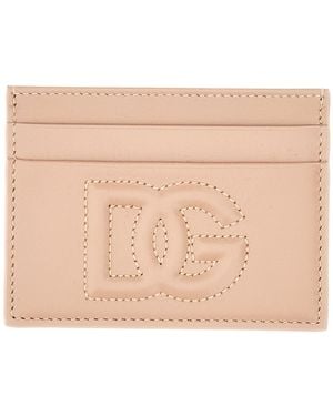 Dolce & Gabbana Leather Card Holder - Natural
