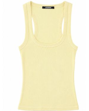 Jacquemus Tank Top "Gros Grain" - Yellow