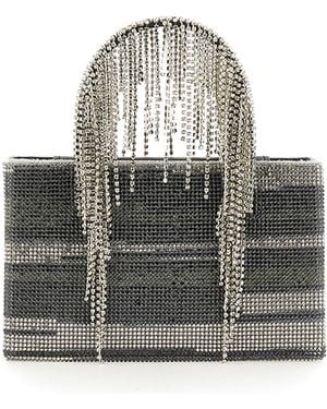 Kara Bag With Crystals - Grey