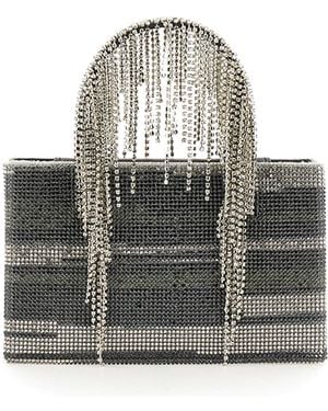 Kara Bag With Crystals - Grey