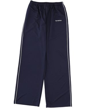 Sporty & Rich Sporty & Rich Trousers With Logo - Blue