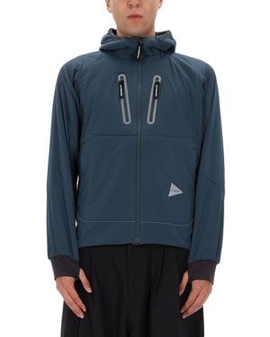 and wander Alpha Air Jacket Polyester - Blue
