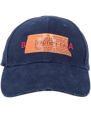 Balenciaga Cappello Con Logo - Blue