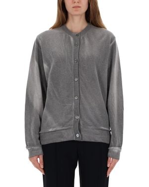 Our Legacy Relaxed-Fit Merino Wool Cardigan With Button-Down Closure - Grey