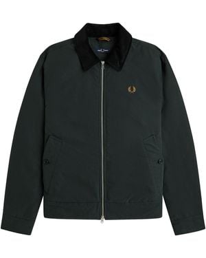 Fred Perry Giacca Caban Con Logo - Black