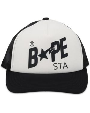 A Bathing Ape Cappello Da Baseball "Bape Sta" - Black