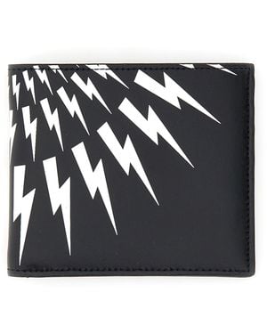 Neil Barrett Portafoglio Con Logo - Nero