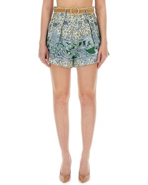 Zimmermann Short Shorts - Verde