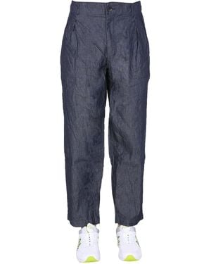 Comme des Garçons Relaxed Silhouette Straight Fit Trousers - Blue
