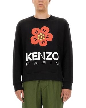 KENZO Flower Boke Sweatshirt - Black