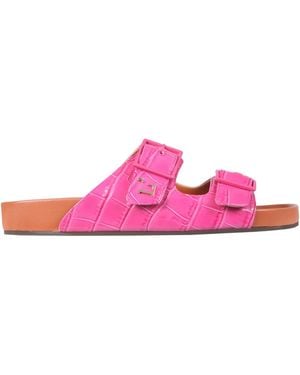 L'Autre Chose Sandals With Coconut Print Leather - Pink