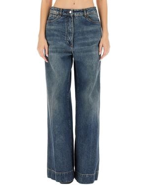 Etro Jeans With Pegaso Logo Embroidery - Blue