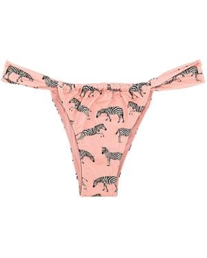 MC2 Saint Barth Noelle Bikini Bottom Polyamide Elastane Swim Shorts - Pink