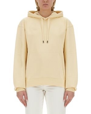 Jacquemus Relaxed Fit Organic Cotton Sweatshirt - Natural