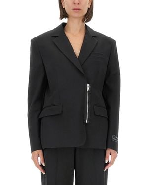 MSGM Jacket With Zip - Black