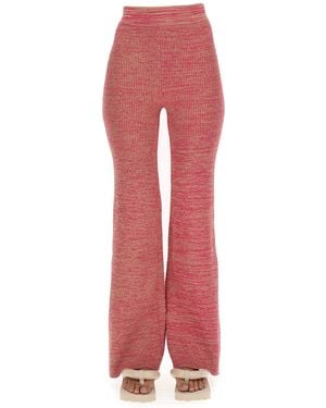 REMAIN Birger Christensen PANTALONE SOLEIMA IN MAGLIA - Rosso