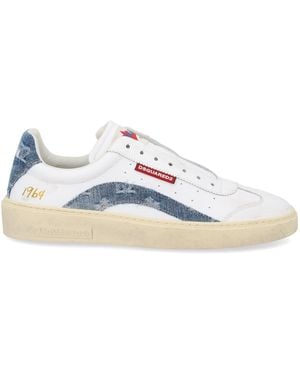 DSquared² Calf Polyamide Monogram Trainers - White