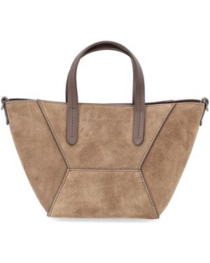Brunello Cucinelli "Bc Duo" Mini Bag - Brown