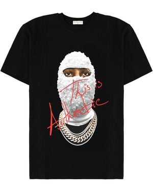 ih nom uh nit T-Shirt Con Stampa "Authentic" - Black