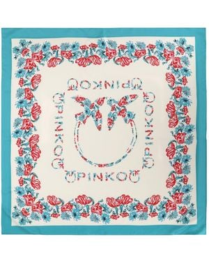 Pinko Foulard Con Stampa - Blue