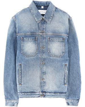 Off-White c/o Virgil Abloh Denim Jacket With Print - Blue