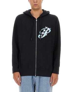3.PARADIS Zip Sweatshirt - Black