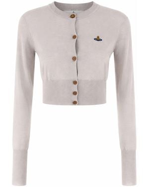 Vivienne Westwood Cardigan Bea Silk Jumpers - White