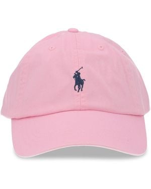 Polo Ralph Lauren Cappello Da Baseball Con Logo - Pink