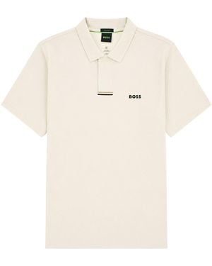 BOSS Polo Con Logo - Natural