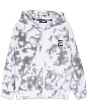DKNY Zipper And Hoodie - White
