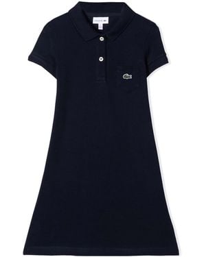 Lacoste Cotton Polo Shirt Dress - Blue