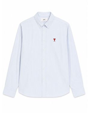 Ami Paris Camicia Con Logo - White