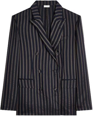 Dries Van Noten Soft Cupro Blazer - Black