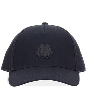 Moncler Cappello Da Baseball Con Logo - Blu