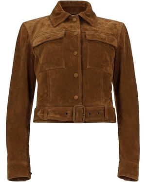 Saint Laurent Giacca Sartoriale - Brown