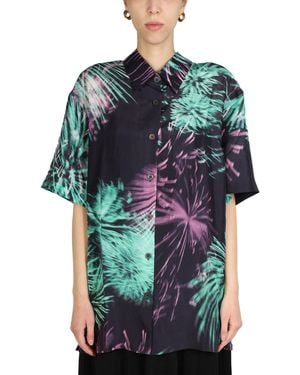 Dries Van Noten Printed Shirt - Blue