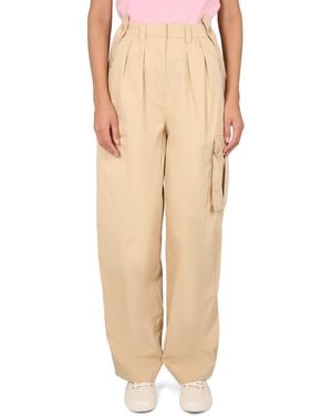 KENZO PANTALONE CARGO IN COTONE - Neutro