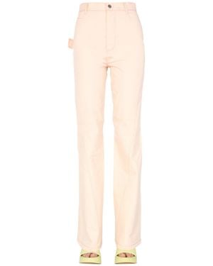 Bottega Veneta Highwaist Panelled Jeans - Natural