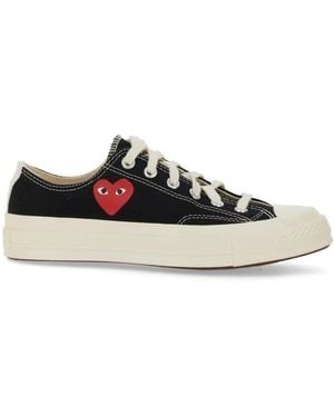 COMME DES GARÇONS PLAY Trainer With Logo - White