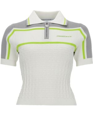 CASABLANCA Polo Tennis Main: Viscose Shirts - Gray