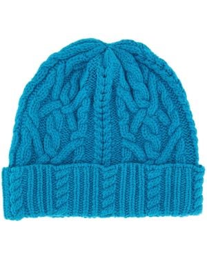 Aspesi Light Woollen Knitted Beanie Hat - Blue