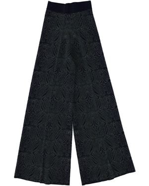 Circus Hotel Trousers With Pattern - Blue