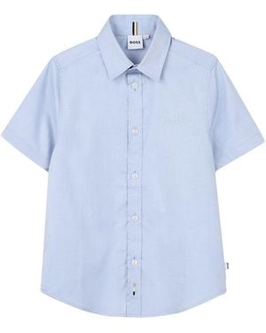 BOSS Camicia A Maniche Corte - Blue